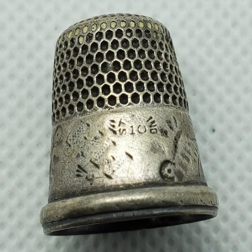 Vintage Artisan Sterling Silver Thimble